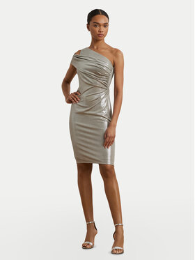 LAUREN RALPH LAUREN LAUREN RALPH LAUREN Koktejlové šaty 253970802001 Strieborná Slim Fit