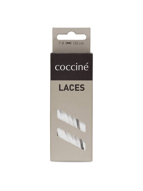Coccine Coccine Șireturi pentru încălțăminte SZNUROWADŁA 120 cm P7 BAWEŁNIANE v.AZ Alb