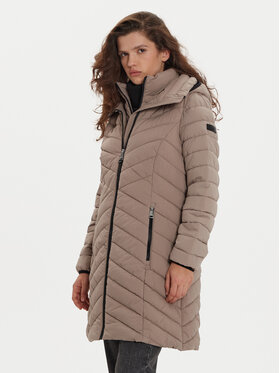 DKNY DKNY Winterjacke DLEMPN46 Beige Slim Fit
