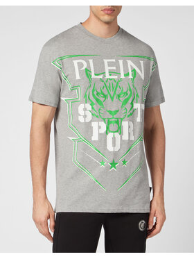 Plein Sport Plein Sport T-Shirt 8325 Szary Regular Fit