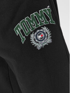 Tommy Jeans Spodnji Del Trenirke College Graphic DM0DM16772 Črna Relaxed Fit