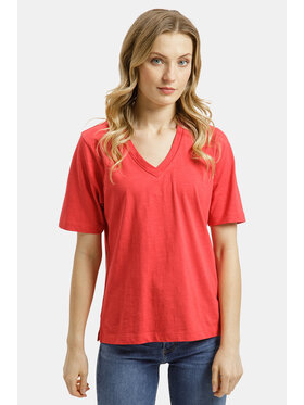 Cross Jeans Cross Jeans T-Shirt 56260-007 Czerwony