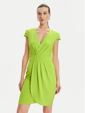 Rinascimento Rinascimento Rochie cocktail CFC0117720003 Verde Regular Fit