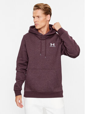 Under Armour Under Armour Суитшърт Ua Essential Fleece Hoodie 1373880 Бордо Loose Fit