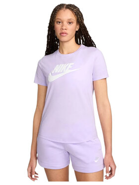 Nike Nike T-Shirt Sportswear Essentials Fioletowy Regular Fit