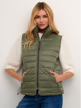Kaffe Kaffe Prsluk Lira 10507668 Zelena Regular Fit