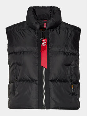 Alpha Industries Alpha Industries Weste Puffer Vest Cropped 138007 Schwarz Regular Fit