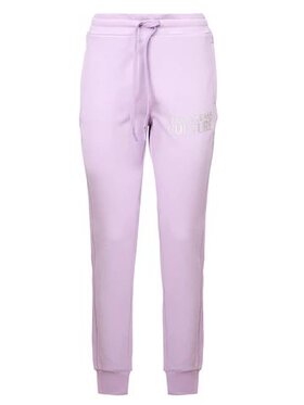 Versace Versace Spodnie dresowe 72HAAT01 Fioletowy Slim Fit