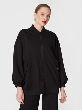 TWINSET TWINSET Bomber striukė 231TP2120 Juoda Relaxed Fit
