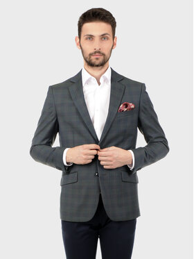Evenemen Evenemen Marynarka WILLIAM Zielony Slim Fit