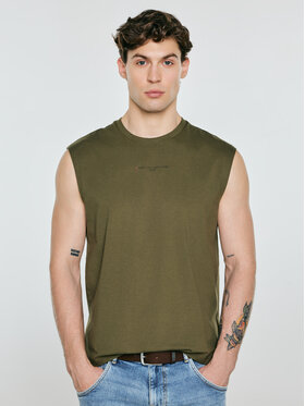 BIG STAR BIG STAR Tank top IRRER Zielony Comfort Fit