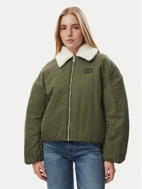 Tommy Jeans Tommy Jeans Kurtka przejściowa DW0DW23413 Zielony ciemny Relaxed Fit