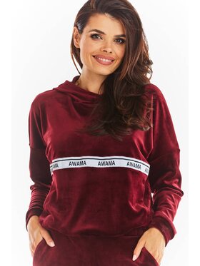 Awama Awama Felpa A371 Bordeaux Basic Fit