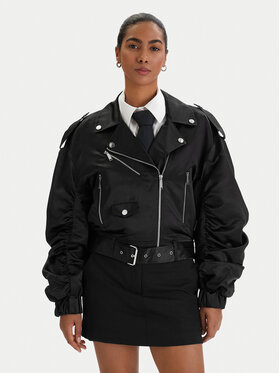 KARL LAGERFELD KARL LAGERFELD Kurtka bomber B1W14002 Czarny Relaxed Fit