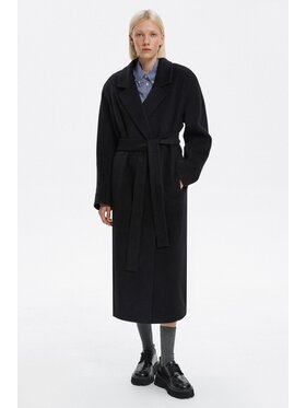 Estro Estro Kabát ER00116044 Čierna Loose Fit