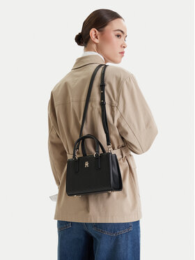 Tommy Hilfiger Tommy Hilfiger Táska Th Daily Mini Tote Mono AW0AW18416 Fekete