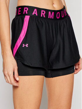 Under Armour Under Armour Αθλητικό σορτς Play Up 2in1 1351981 Μαύρο Loose Fit