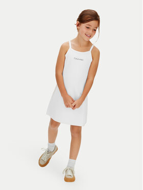 Calvin Klein Calvin Klein Letné šaty Skater LVCKSJH08G Biela Regular Fit