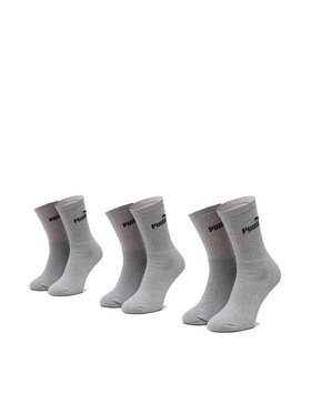 Puma Puma Zestaw 3 par wysokich skarpet unisex 907934 r. 35/38 Szary