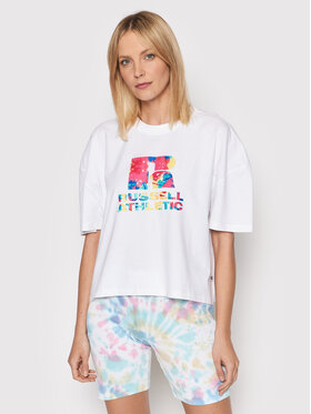Russell Athletic Russell Athletic Тишърт Jenni E24101 Бял Cropped Fit