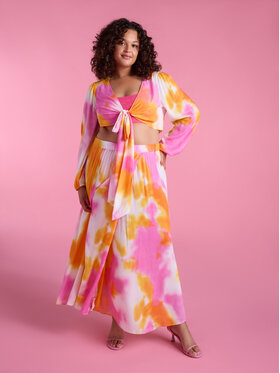 Fiorella Rubino Fiorella Rubino Gonna maxi 1208L000498N0S7 Rosa A-Line Fit