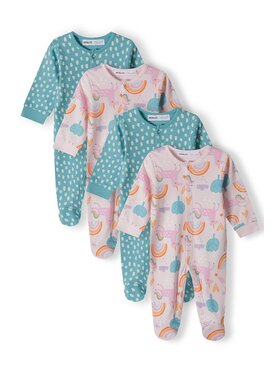 MINOTI MINOTI Pajac 16mbaby 2 Zielony Regular Fit