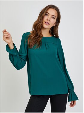 Orsay Orsay Bluzka 650229-856000__32 Zielony Regular Fit