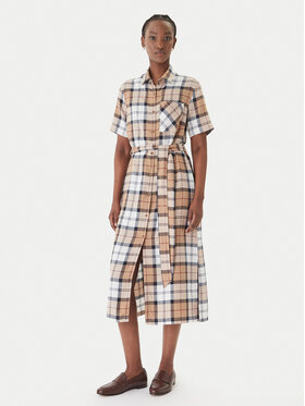 Barbour Barbour Сукня-сорочка Fern LDR0988BR37 Бежевий Slim Fit