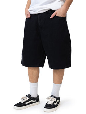 Kamuflage Kamuflage Szorty jeansowe Way Too Big Czarny Baggy Fit