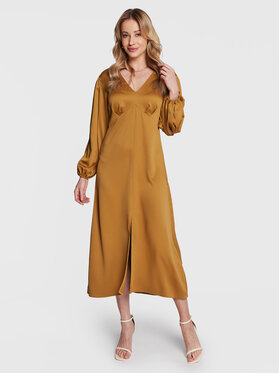 Closet London Closet London Vsakodnevna obleka D8556 Rjava Regular Fit