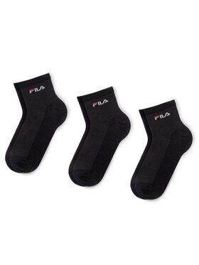 Fila Fila Набір з 3 пар низьких шкарпеток unisex Calza Quarter F1742 Чорний
