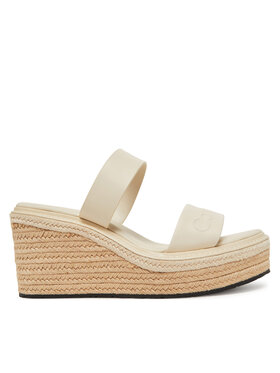 Calvin Klein Calvin Klein Еспадрили Wedge Sandal 50 - He HW0HW02375 Екрю