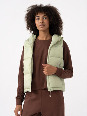 4F 4F Vestă 4FAW23TVESF073 Verde Regular Fit
