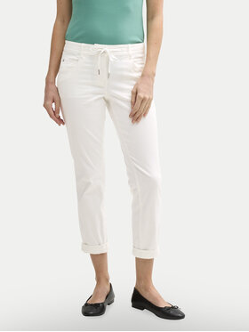 Tom Tailor Tom Tailor Szövet nadrág 1040963 Fehér Tapered Fit