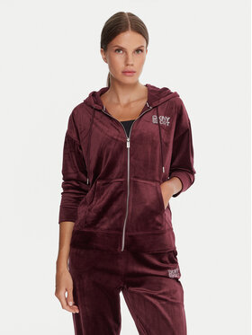 DKNY Sport DKNY Sport Džemperis ar kapuci DP5J9634 Bordo Regular Fit
