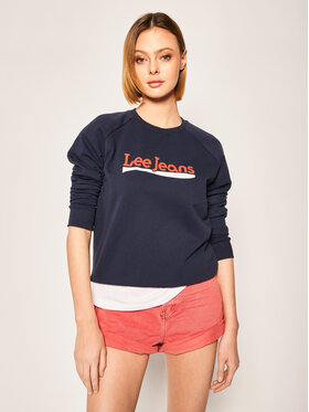 Lee Lee Bluza Crew L53KBRNM 112112380 Granatowy Regular Fit