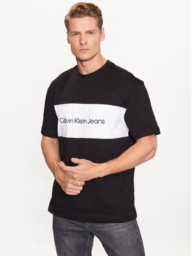 Calvin Klein Jeans Calvin Klein Jeans Marškinėliai J30J323760 Juoda Regular Fit