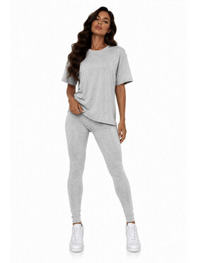 Agatha Studio Agatha Studio Komplet bluzka i spodnie A26SS-KA-K28 Szary Regular Fit
