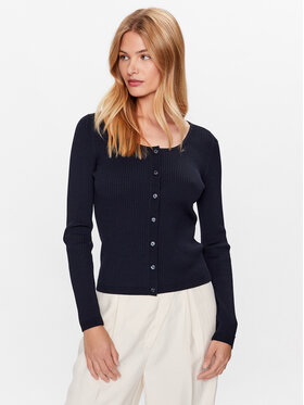 Tommy Hilfiger Tommy Hilfiger Kardiganas WW0WW38995 Tamsiai mėlyna Slim Fit