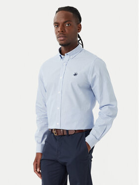 Beverly Hills Polo Club Beverly Hills Polo Club Риза P-SS26M-BRASS Син Regular Fit