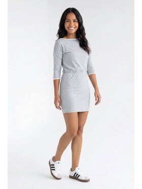 FIGL FIGL Každodenní šaty M1358 Šedá Fitted Fit