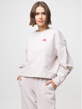 White Rvbbit White Rvbbit Bluza z haftem - muchomory Beżowy Regular Fit