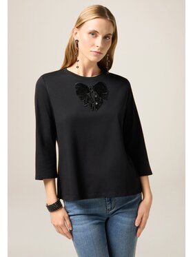 Oltre Oltre Blusa G038J004502N033 Nero Regular Fit