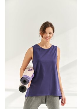 Moonholi Moonholi Top GALAXY Granatowy Oversize
