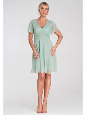 FIGL FIGL Koktejlové šaty M1206 Zelená Flared Fit