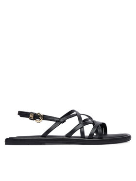 Tommy Hilfiger Tommy Hilfiger Сандали Flat Strappy FW0FW09220 Черен
