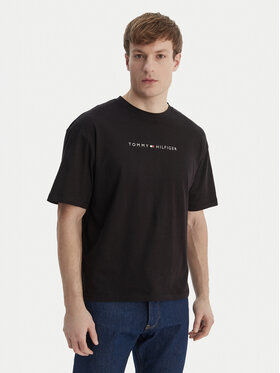 Tommy Hilfiger Tommy Hilfiger Tricou UM0UM03643 Negru Regular Fit