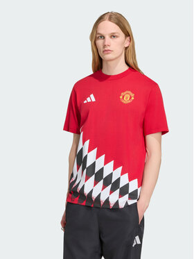 adidas adidas Koszulka techniczna Manchester United Stadium Graphic Czerwony Regular Fit