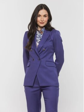 Willsoor Willsoor Marynarka 68239 Fioletowy Slim Fit