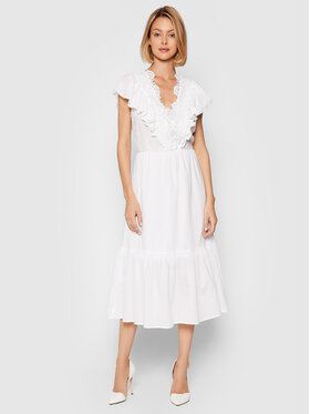 Rinascimento Rinascimento Лятна рокля CFC0103755003 Бял Regular Fit